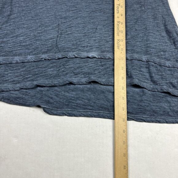 Soft Surroundings Layered Tunic Shirt Washed Blue Short Sleeve Comfort Top SMALL - Picture 6 of 10